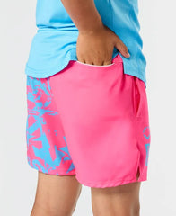 Youth Pottstown Graffiti Pink Woven Short