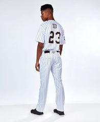 Men's Salute Pinstripe Open Bottom Pant
