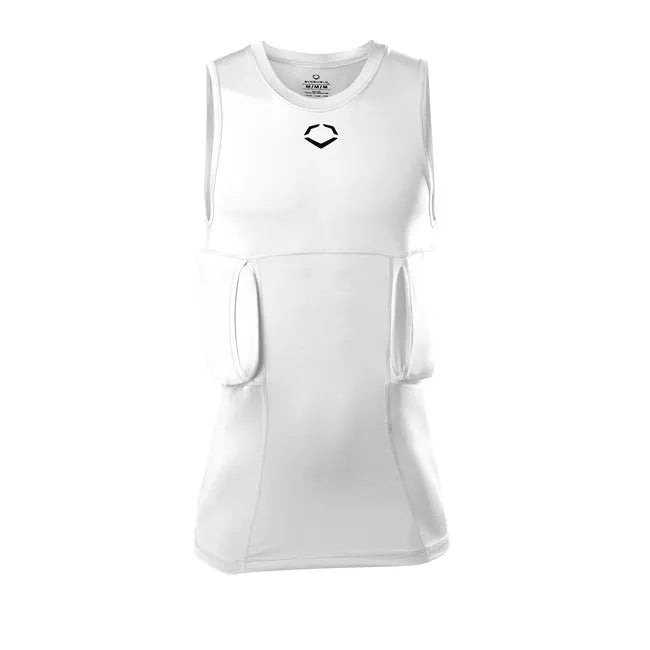 Youth Custom White Sleeveless Rib Shirt and Shields