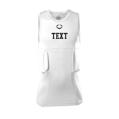 Youth Custom White Sleeveless Rib Shirt and Shields
